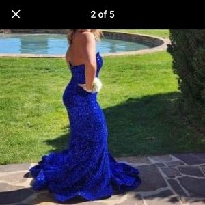 Sherri Hill blue formal